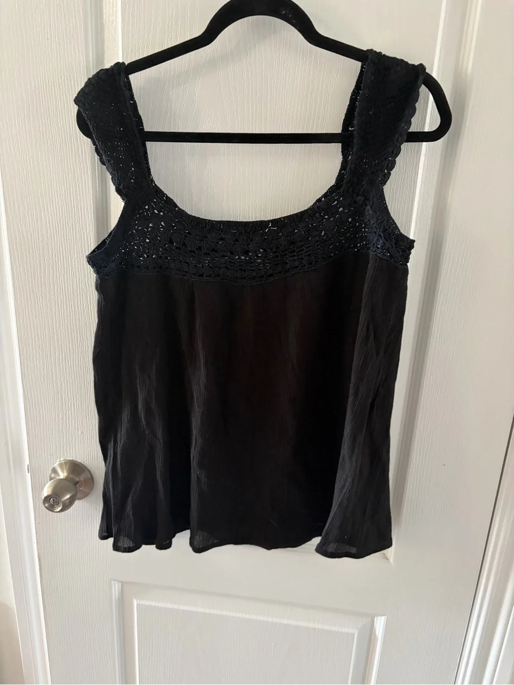 Promod Black Crochet Yoke Camisole - Picture 4 of 5